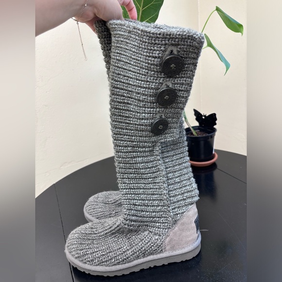 UGG Australia Classy Cardy Grey knit tall - Picture 4 of 8